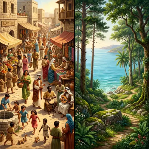 Ancient Vitality Contrasted with Tranquility - Cultural Diversity Scene