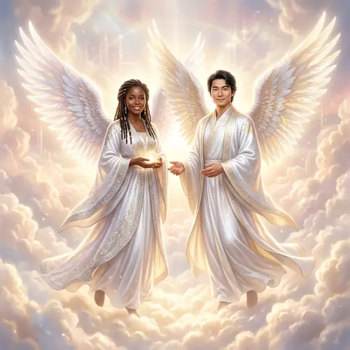 Ethereal Angels: Heavenly Portraits of Grace and Wisdom