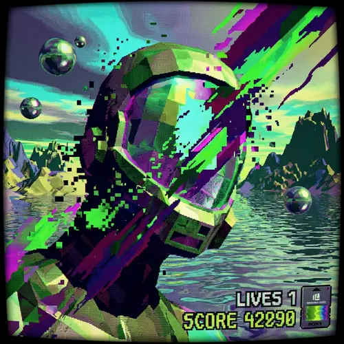 Pixelated Glitch Art of Close-Up - Radioactive Dreams Scene