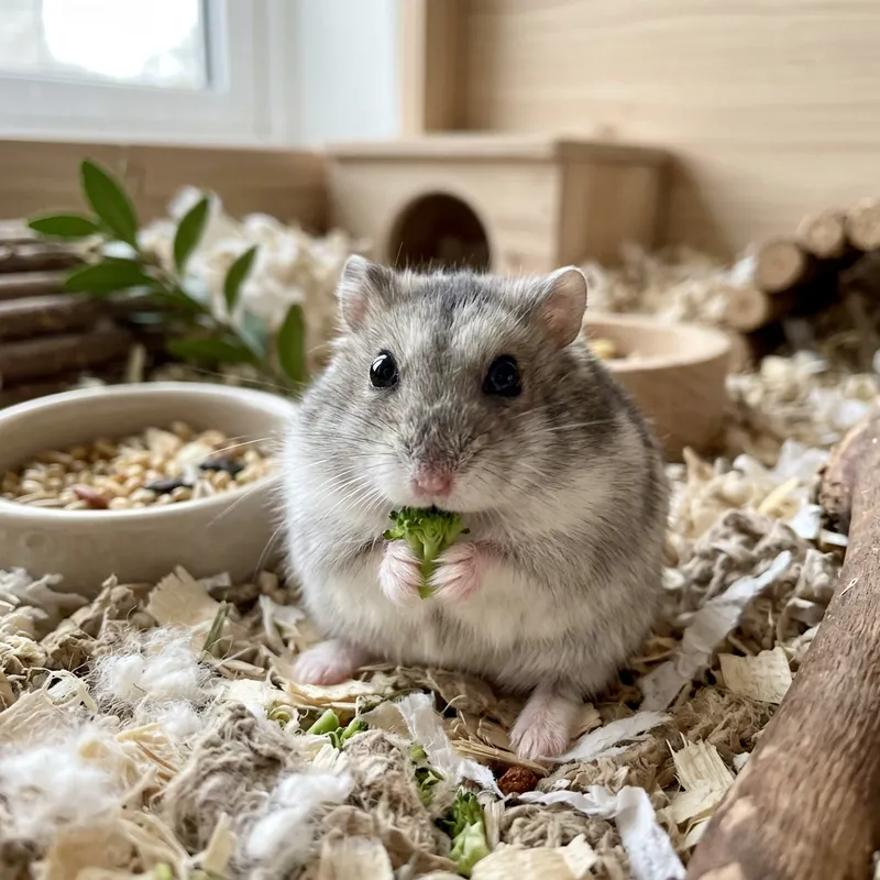 Cute Grey Hamster: Adorable Companion Rodent