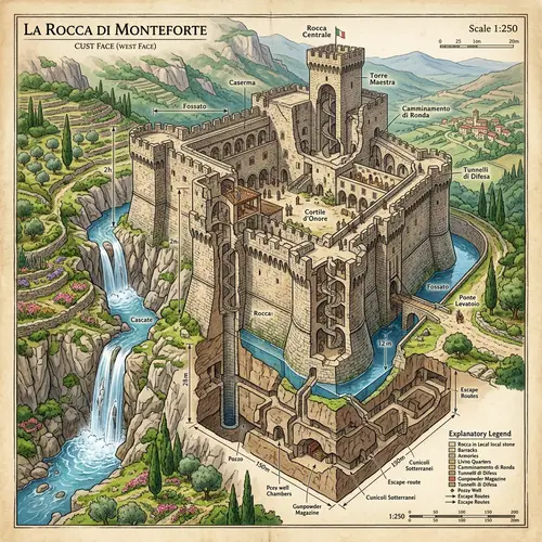 Detailed Cutaway of Italian Fortresses | High Res 8K