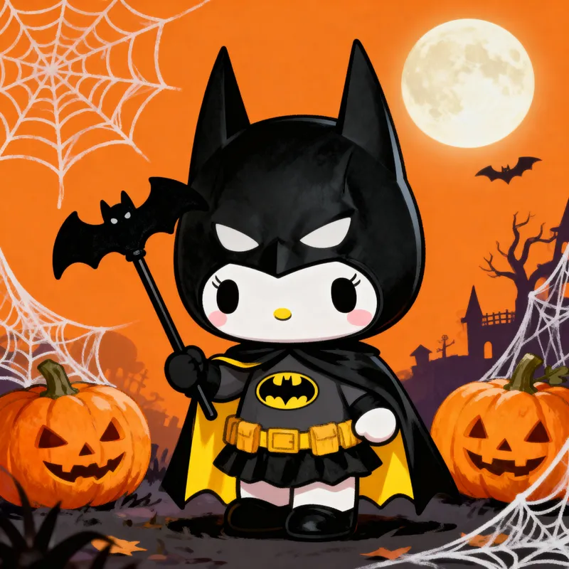 My Melody as Batman: Halloween Costume Inspiration