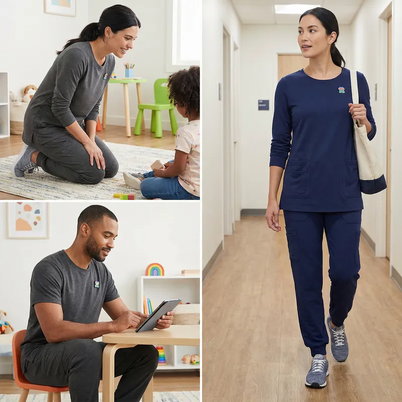 Comfortable Uniforms for Child Therapists