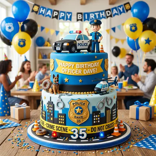 Police Birthday Cake: Celebrate with Fun Designs