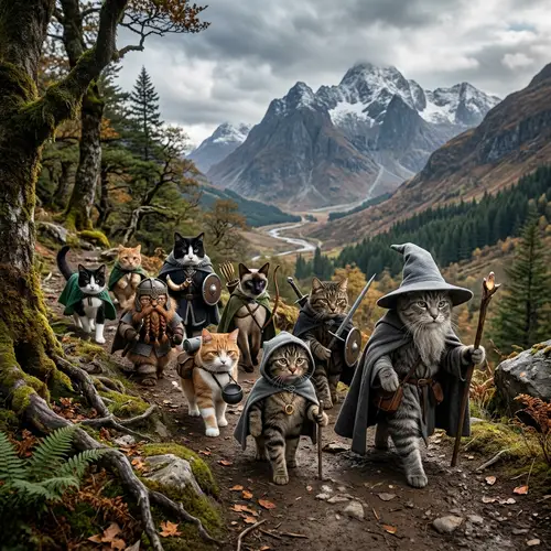Cats from Lord of the Rings: Mythical Companions