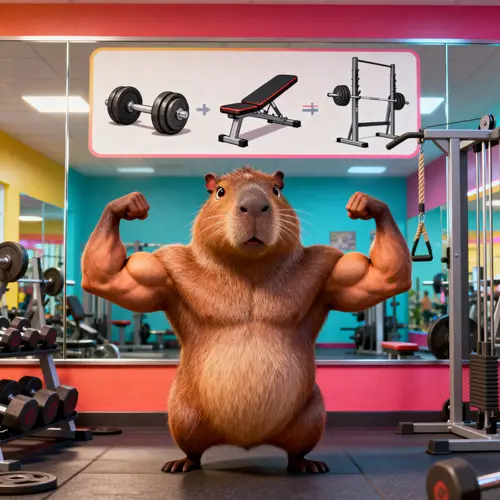 Strong Capybara Fitness: Gym Workout Routine