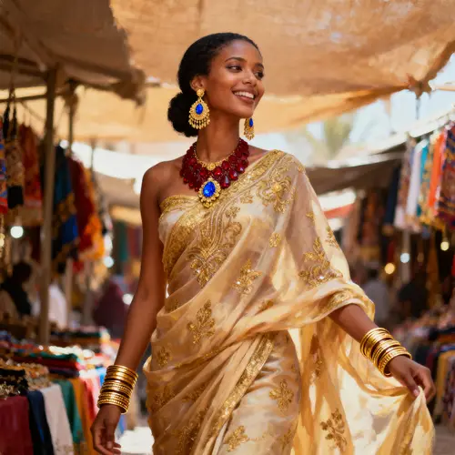 Luxurious Somali Dirac Portrait of Elegance