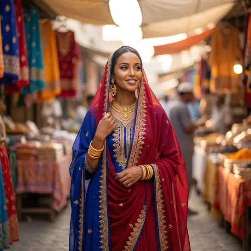 Luxurious Somali Dirac Portrait of Elegance