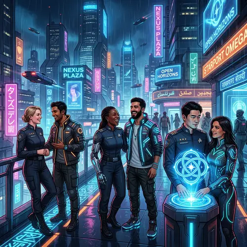 Futuristic Open Relationships in Cyberpunk City - Societal Shift
