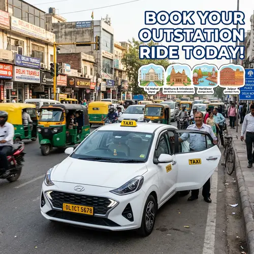 Book White Hyundai Aura Cab for Outstation Trip from Delhi/NCR