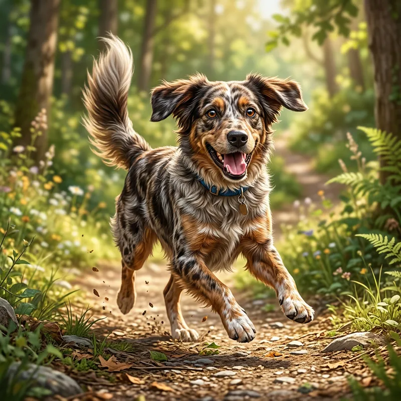 Playful Medium-Sized Dog Playful Medium-Sized Dog