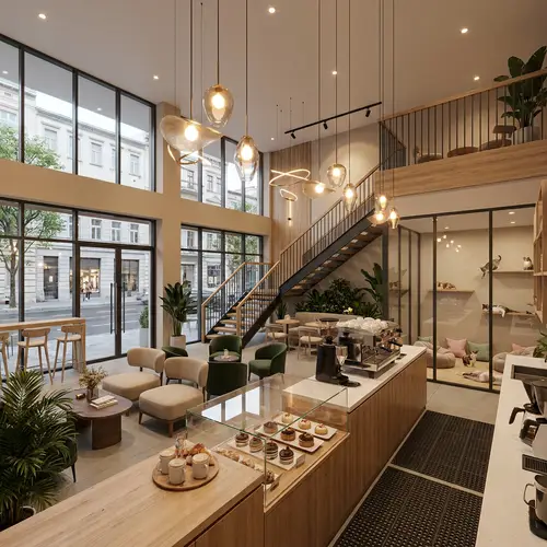 Trendy Ultra-Aesthetic Modern Coffee Shop Design
