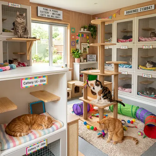 Cats on Holiday at Our Cattery