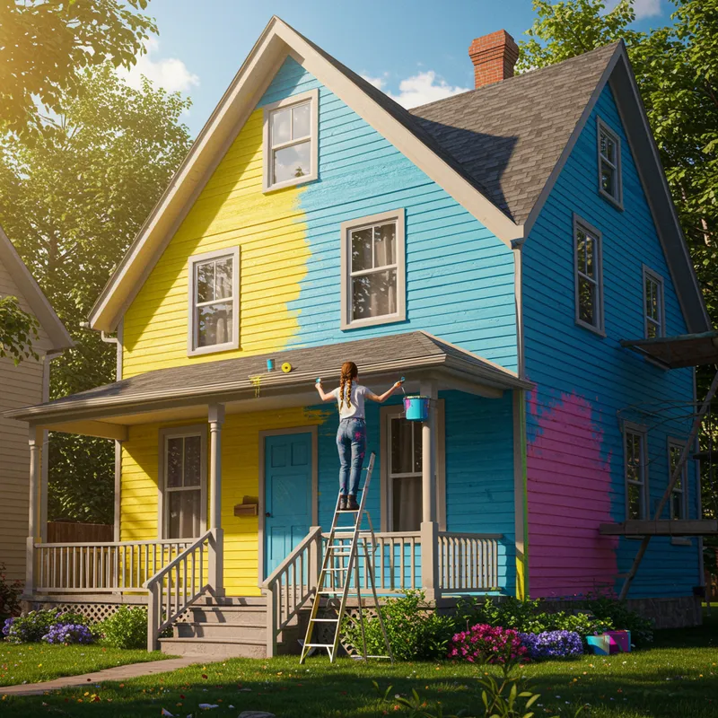 Colour This House: A Fun Coloring Activity