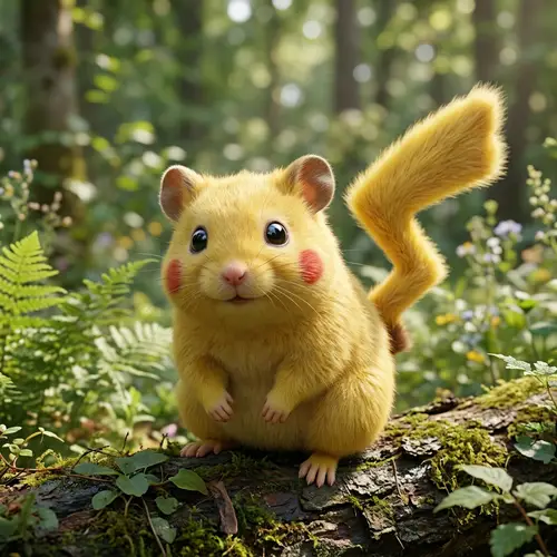 Realistic Pikachu: Adorable Electric-Type Creature