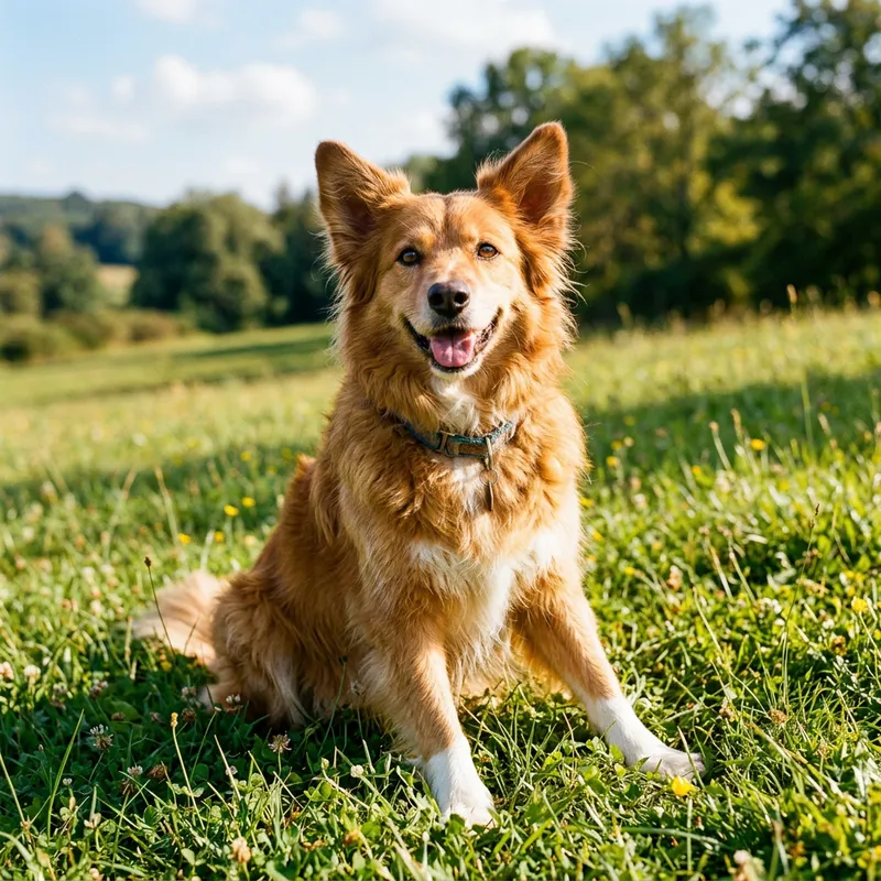 Adorable Dog with Long Lush Fur