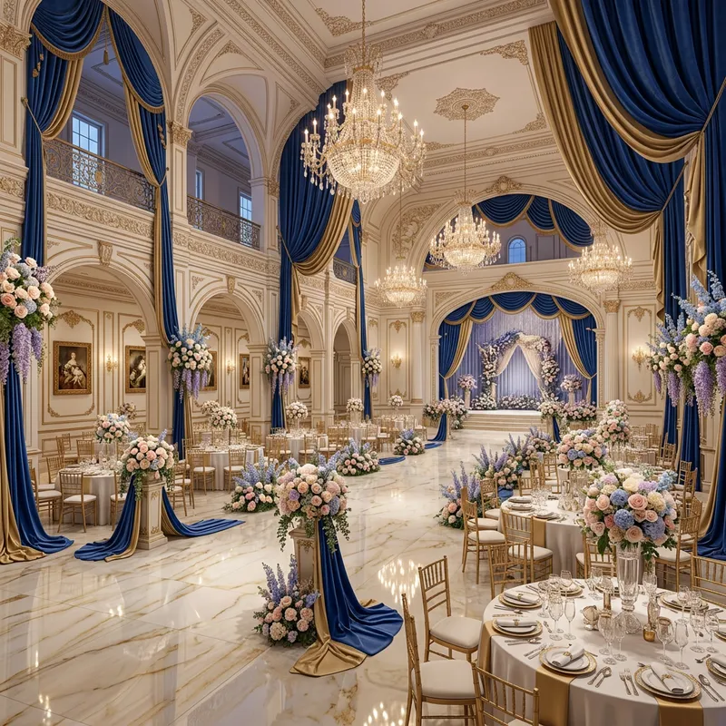 Extravagant 3D Reception Hall Decoration