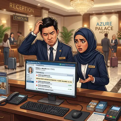 Hotel Front Desk Staff Facing Reward Points Issue | Urgent Situation