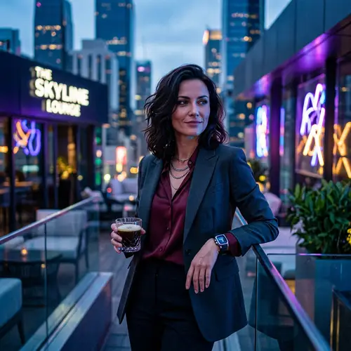 Enigmatic Businesswoman Alina: Decadence & Passion in Urban Setting