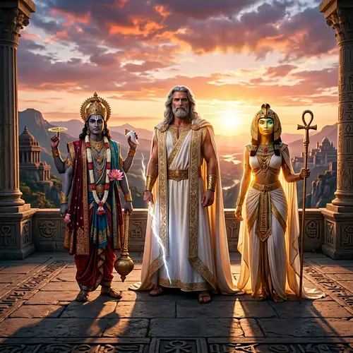 Mythical Immortals Gathering | Greek, Egyptian, Hindu Representations