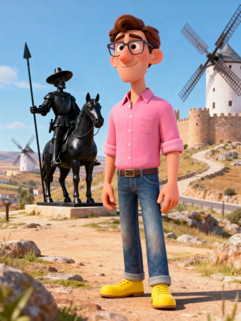 Disney Pixar Style Illustration Transformation