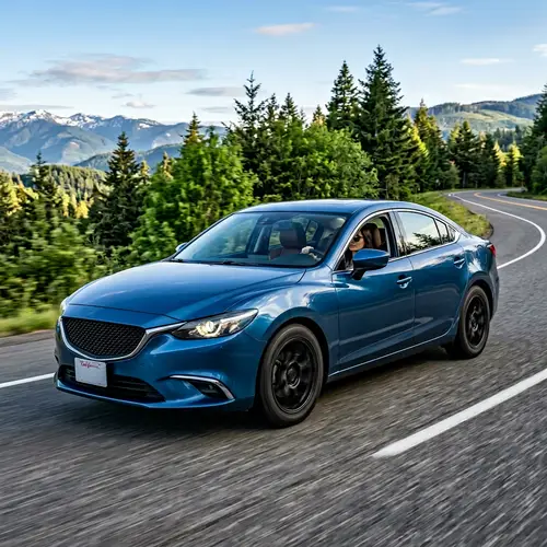 Sleek and Stylish Four-Door Automobile | Efficient Design