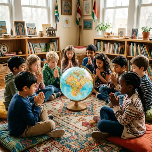 Children Praying Together Around the Globe