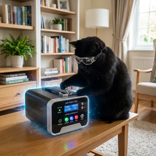 Adorable Midnight Cat: Ozone Treatment Experience