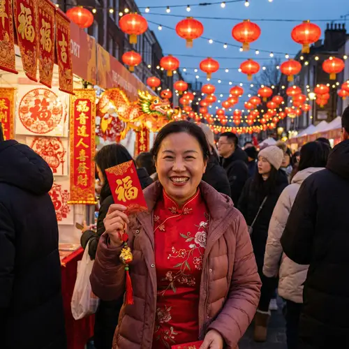 Vibrant Chinese New Year Celebration Photo