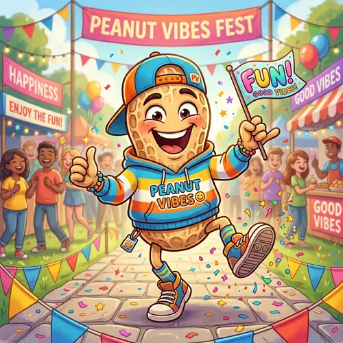 Playful Peanut Mascot: Fun & Energetic Design
