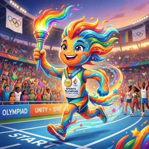 Olympiad Mascot: Symbol of Unity & Energy