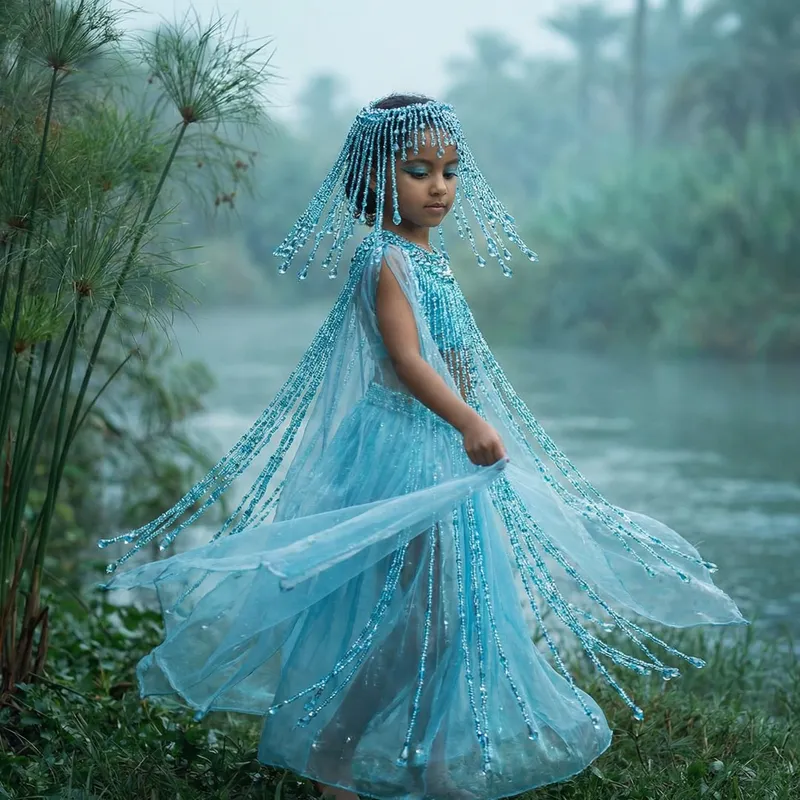 Blue Nilo Water Drop Costume