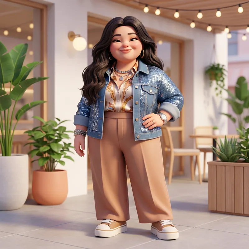 Realistic 3D Pics of a Very Fat Selena Gomez with Very Small Nose