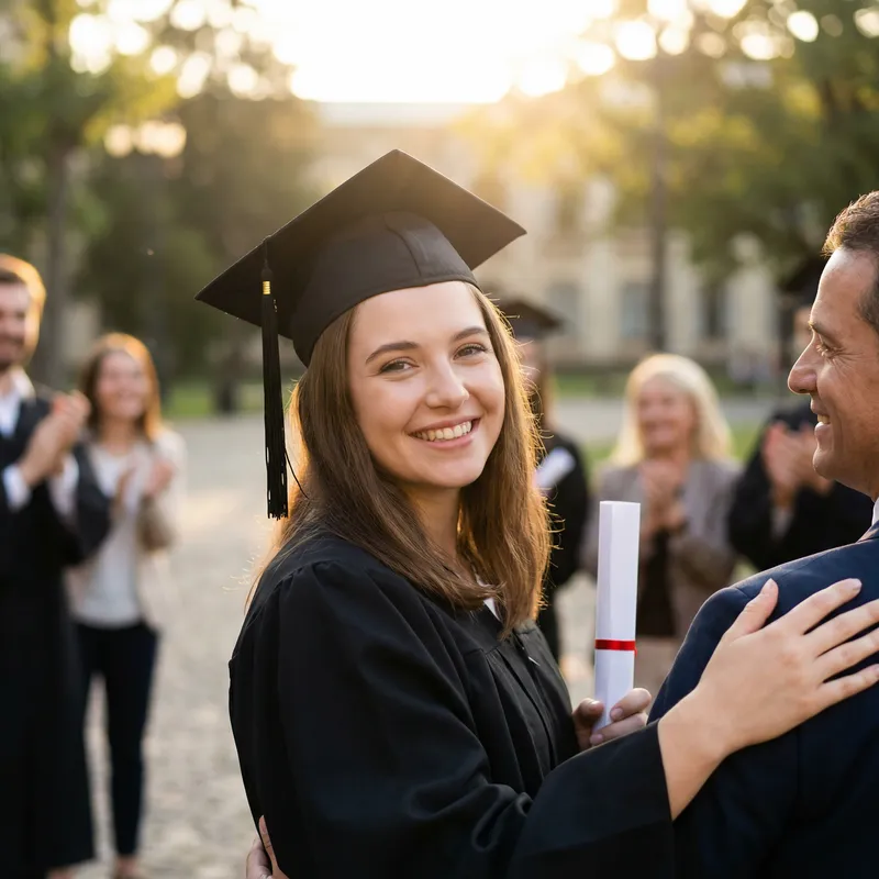 Proud Graduate Portraits in Golden Hour Glow
