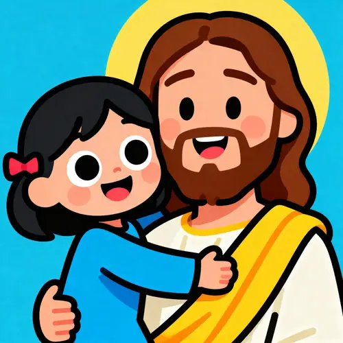 Jesus Cartoon Animation: Love and Joyful Moments