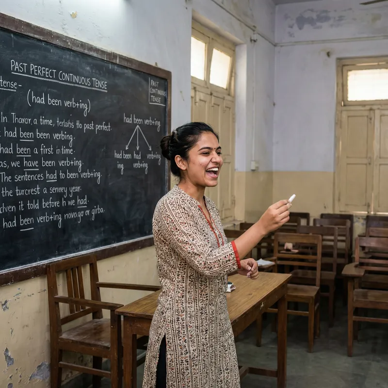 Passionate English Tutor Explains Grammar Rules