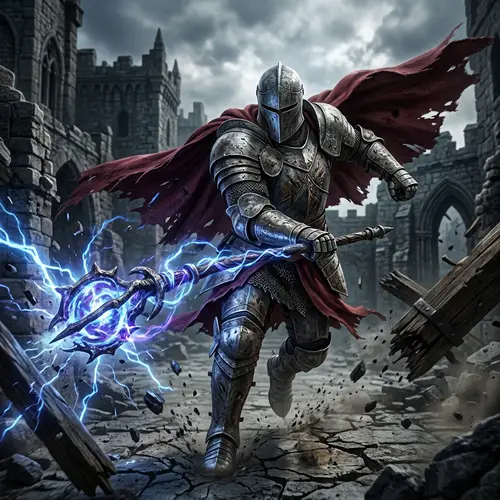 Unstoppable Armor-Wearing Character Rampages with Arcane Artifact