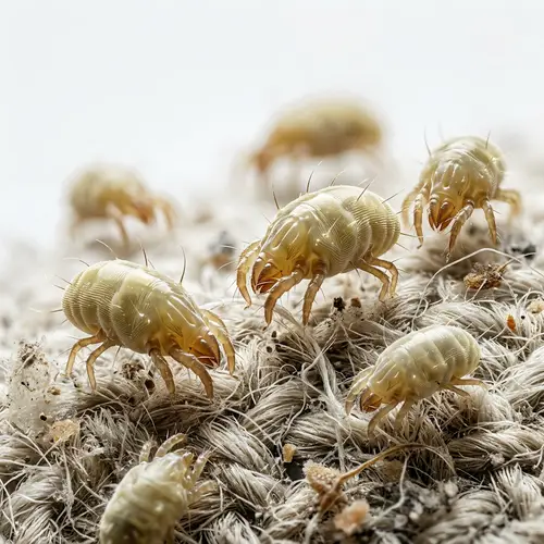 Hyper Realistic Dust Mites Close-Up Photography