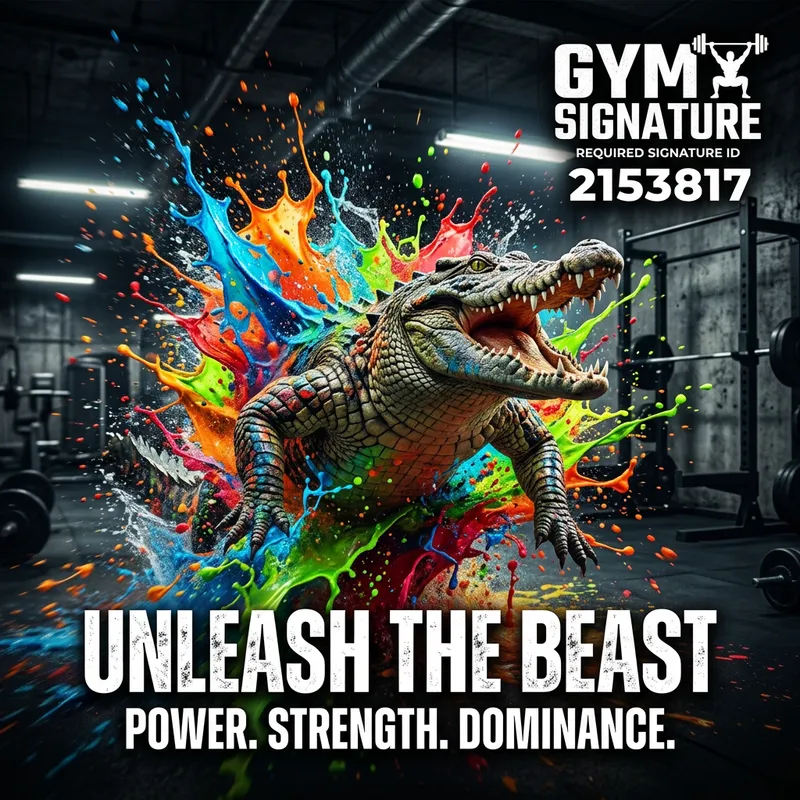 Crocodile Color Splash Gym Screen