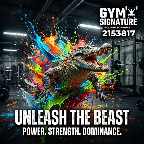 Crocodile Color Splash Gym Screen