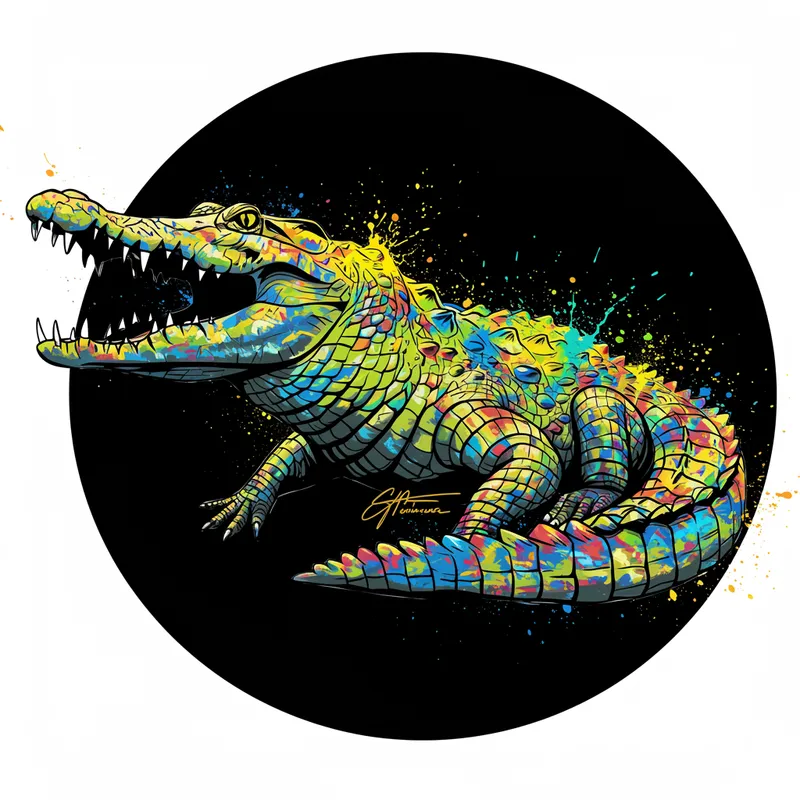 Crocodile Color Splash Gym Screen