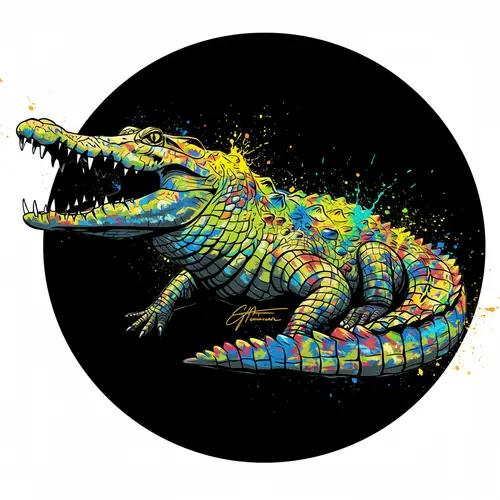 Crocodile Color Splash Gym Screen