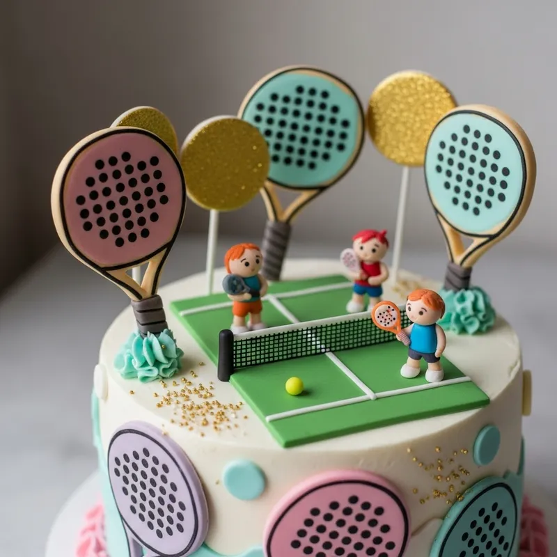 Delicious Padel Theme Cake for Sports Lovers