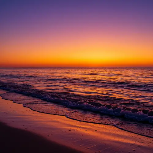 Serene Ocean Landscape at Sunset