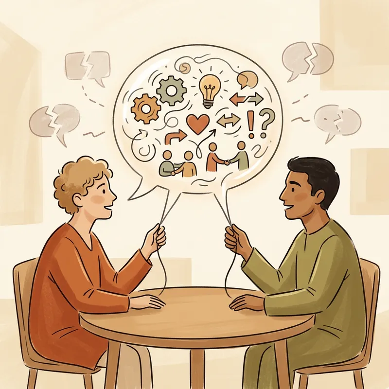 Significance of Clear Communication: Abstract Visual Representation