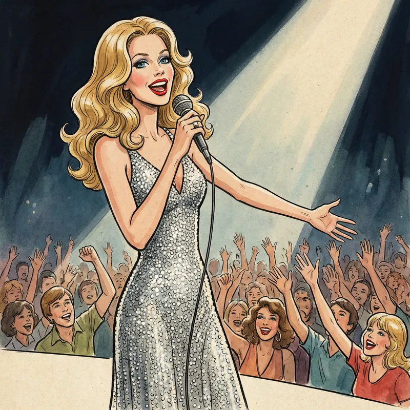 Energetic Performance by Taylor Swift | Live Concert Illustration