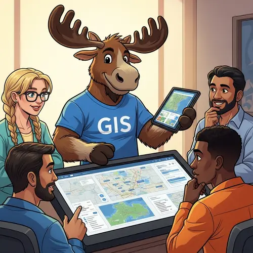 Topo Moose Mascot for GIS Team