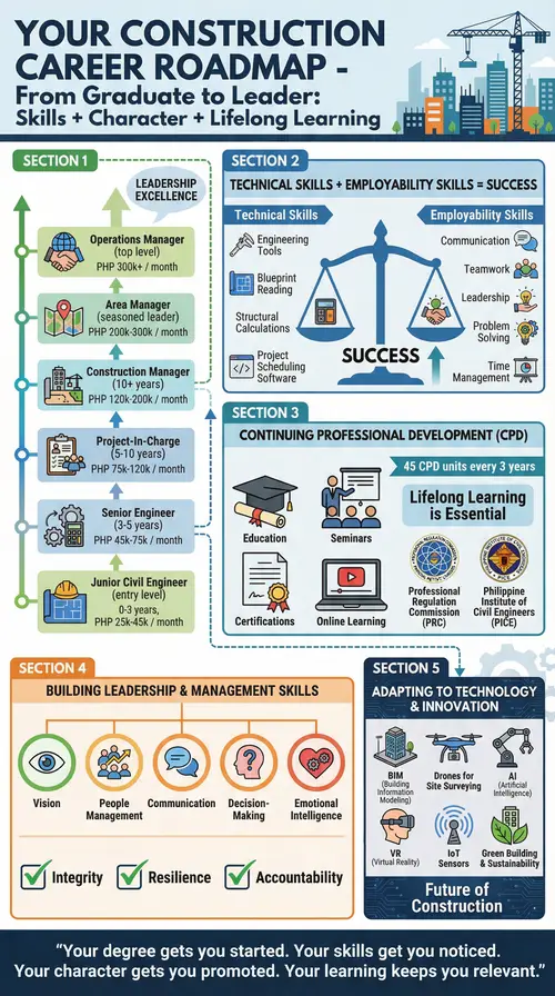 Construction Career Roadmap: From Graduate to Leader