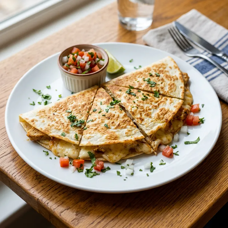 Authentic Mexican Cheese Quesadilla
