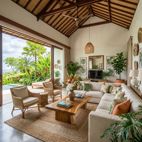 Beautiful Tropical Living Room Design Ideas